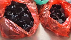 8pcs 14/16/19/22/25/30/35/40/45/50mm Round Plastic Black Blanking End Cap Tube Pipe Insert Plug Bung