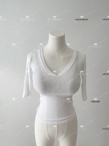 เสื้อยืดคอกลมแขนสั้นสไตล์ย้อนยุค 51Studio เสื้อยืดคอกลมแขนยาวทรงเข้ารูปหรูหรา ทรงปกติ ผ้าฝ้ายผสมโพลีเอสเตอร์