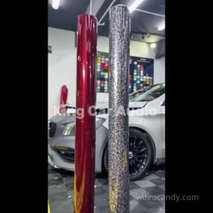 Premium Quality Car Glossy Forged Carbon Vinyl Wrap Film Self Adhesive Vehicle Car Decal Wrapping with Air Release Bubble-Free