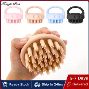 Hengfa Lina Hair Scalp Massager Shampoo Brush Soft Silicone Hair Washing Brush Comb Body Massage Shampoo Brush Clean Scalp Spa Massage Comb