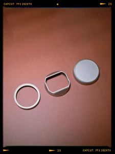 JJC | JJC Metal Square Lens Hood with Adapter Ring for Fujifilm X100VI X100V Lens Shade with Lens Cap Cover