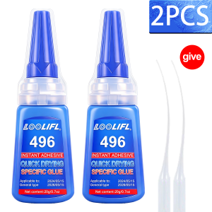 LOOLIFL | 20g Super Strong Nail Glue Quick Dry For False Nail Tips Acrylic Nails Press On Nails Fake Nails Art Decoration Lasting Adhesion