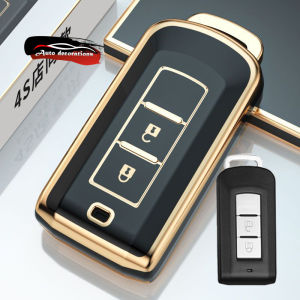 Mitsubishi Xpander Trition Mirage key cover Delica pajero sport car key case Mitsubishi keychain 2buttons