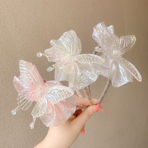 Elegant Princess Butterfly Hairband for Girls Childrens Fairy Tale Inspired Headwear Adorable Princess Accessory 2024 New Design