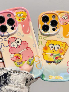 Full Cover Sponge Bob Cartoon Phone Case for OPPO Reno Series R17 R15 XR11 R9S Ace2 Silicone Protective Cover Korean Style
