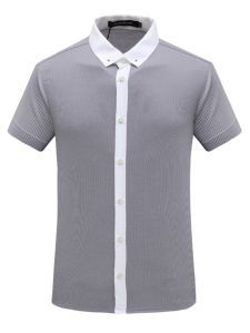 Áo Sơ Mi Nam Mùa Hè Tay Ngắn Cotton Đa Năng Công Sở Thường Ngày Thời Trang Cổ Vuông Tay Ngắn Thường Ngày Mùa Hè 2024