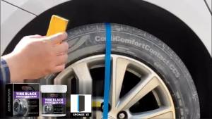 Car Tire Coating Renovation Wax Auto Tire Maintenance Brightener Agent Shiny Polishing Anti-Aging Tire Tools Restore Black Gloss