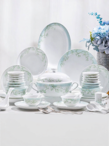 mornenjoy | High Gloss Ceramic Dining Set