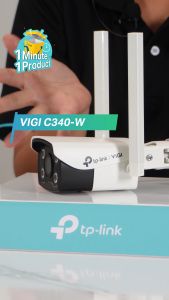 TP-Link กล้องวงจรปิดสำหรับภายนอก ภาพสี24ชม. 4MP Wi-Fi พูดคุยโต้ตอบได้ รุ่น VIGI C340-W เลนส์ 4mm BY DKCOMPUTER