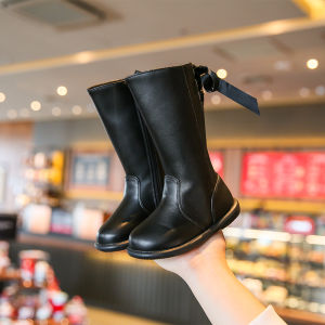 Girl Boots Single Boots Children Boots Children Fall and Winter Kid Baby New Mid Boots Little Girl Tall Knight Boots