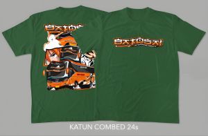 KAOS ANAK BISMANIA TUNGGAL JAYA BATOSAI BAHAN KATUN COMBED 24S