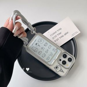 Cute Line Cat Dog Phone Case for iPhone 15 pro Max Apple 14 Simple Style Silicone Handheld Womens Model Protection Anti-fall