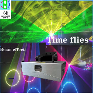 3W 4W Full Color RGB Party Laser Light: Home Bar & KTV Stage Lighting DJ Laser Projector (Sound Controlled + DMX)