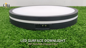 LED Surface Downlight 3Modes Color with DIP Switch to Change Colour 24w 36w Surface LED Downlight