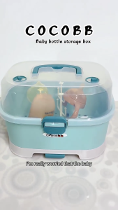 COCOBB Baby Feeding Bottle Storage Box Dustproof Tableware Cupboards Container Bottle Drying
