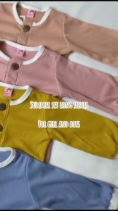Two Mix Setelan Anak Lengan Panjang Perempuan / Laki-Laki - Summer Set Long Sleeves 0-2 Tahun 4360A
