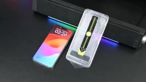 กระจกนิรภัยพรีเมียมสำหรับ iPhone 16 15 Pro Max 16 Plus กระจกติดตั้งง่ายสำหรับ iPhone 16 Pro 16 Pro Max ป้องกันหน้าจอไร้ฝุ่น