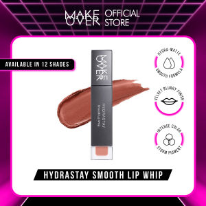 MAKE OVER Hydrastay Smooth Lip Whip - Lipcream Untuk Bibir Kering Smooth Ringan Lembab Lembut Base Ombre Nude Luxurious Velvet Lipstick Lip Cream Soft Blurring Comfort Make Up BEST SELLER