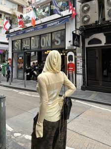 Slim Fit Womens Hoodie Top Cold Air Conditioning Silk Shirt Micro plus Size Spring Summer Knitted Long Sleeve Moisture Wicking