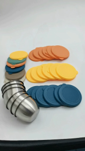 6pcs/set Wadah Saos Stainless Steel 304 Anti Tumpah - Sauce Cups Eceran Praktis