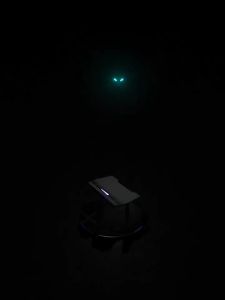 HumaneX | Intelligent White Carbon Fiber Electric Adjustable Gaming Desk