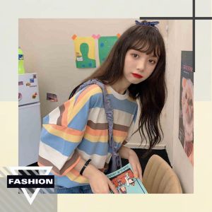 QDshop เสื้อผ้าน่ารัก ใส่สบายสุดๆ สีสันโดนเด่น สาวๆ ใส่แล้วสวยมาก คอกลมดูดีสุดๆ