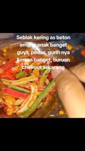 seblak as beton kerupuk jaat pedas isi 500gr viral tik tok