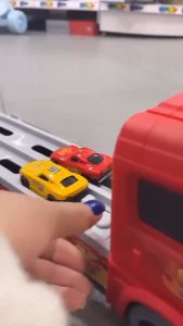 Bộ Xe tải 3 tầng McQueen và Đường ray dài 1m65 Tặng 6 xe hợp kim Đa sắc Phù hợp Trẻ 4-6 Tuổi