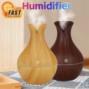 Humidifier With Essential Oil Diffuser Aromatherapy Air Purifier Wood grain For Room