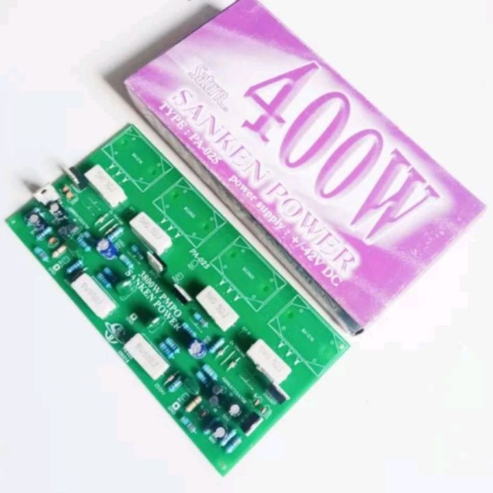 Kit Stereo Power Amplifier Safari 2 X 400 Watt PCB FIBER by saturn PA
