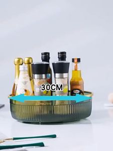 ถาดหมุนได้ ถาดอเนกประสงค์ ถาดพลาสติก ที่วางเครื่องปรุง สามารถหมุนได้ 360 องศา A14