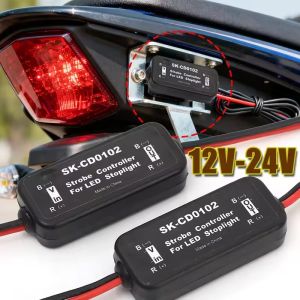 Universal 12-24V LED Strobe Controller Brake Light Flasher Module Flashing Back Rear Brake Light Flash Tail Stop Accessories