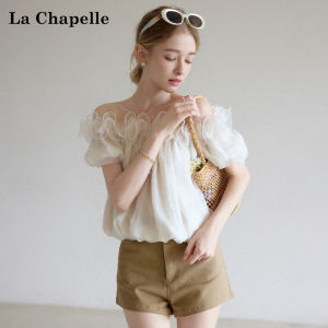 La Chapelle | Off-Shoulder Loose Chiffon Short Top