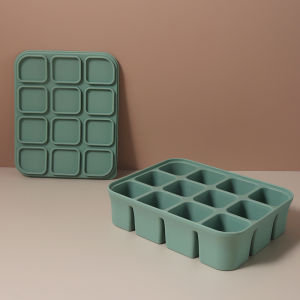 12 Grid Ice Cube Mold Silicone Ice Cube Tray Square Tray Mould Easy Release Silicone Ice Cube Forms Bar Kitchen Accessories