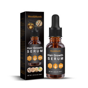 West Month Hair Growth Serum Moisturizing Care Promoting Dense Hair Care Essential Oil Ginger Hair Growth Products Prevent Hair Loss Essential Oil Fast Growing Scalp Treatment Beauty Health for Men Women(30ml)