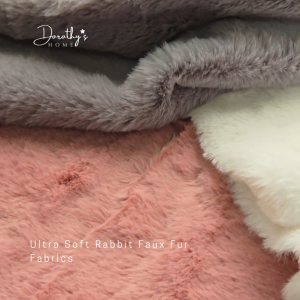 Ultra Soft Rabbit Faux Fur Fabric 1 yard and half yard 12mm