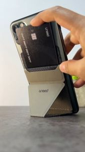 Uneed Magnetic Phone Grip / Phone Stand with Card Holder - UPH913