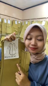 Pola Tunik Dewasa Kancing Depan | Pola Baju Wanita Lengkap