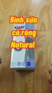 Bình sữa cổ rộng Kichilach Natural núm vú siêu mềm chống sặc chống đầy hơi không BPA dung tích 125ml - 260ml