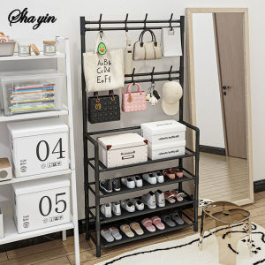 Multifunctional 5-Tier Shoe Rack Simple Integrated Storage Household Stand Clothes Coat shoemaker organizer