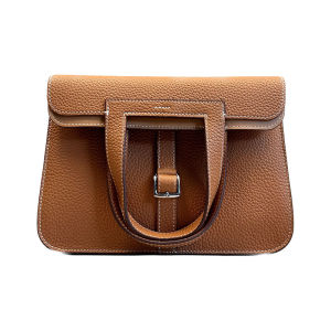 Handcrafted Halzan25 Commuter Briefcase Top Layer Cowhide Leather Handbag Shoulder Bag Handbag for Women Casual British Style