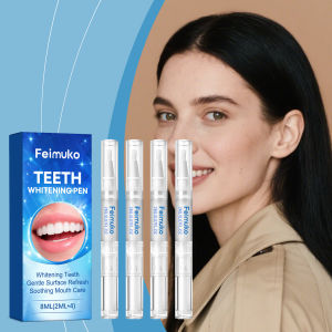 Feimuko Teeth Whitening Pen Kit Gentle Remove Coffee Tea Wine Stains Bright Smile Portable No Sensitivity Professional Tooth Set