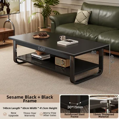 DICUNLIN | Living Room Modern Simple High-end Feel Solid Wood Coffee Table 2024 New Model
