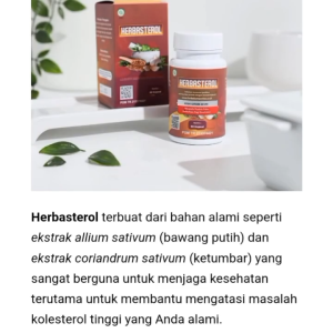 Herbasterol Obat Herbal Kolesterol Dan Asam Urat Serta Melancarkan Peredaran Darah