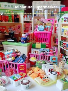 Miniature Mini Parcel Supermarket Playset Accessories