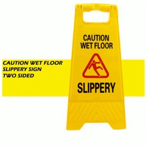 【Fast Deliver】Caution Wet Floor & Cleaning In Progress Sign Yellow Foldable Floor Sign Board Stand / Plastik Penanda Lantai CAUTION WET FLOOR & CLEANNING IN PROCESS SIGN YELLOW FOLDABLE FLOOR SIGN