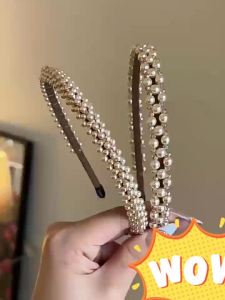 High Crown Pearl Headband Elegant Stylish Hair Accessory