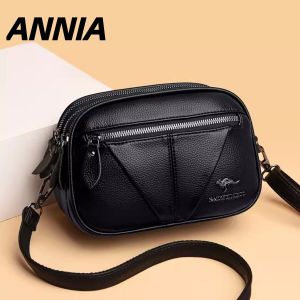 Fashionable Soft Leather Womens Bag Spring New Style Single Shoulder Slant Cross Small Purse Cowhide Mom Mobile Phone Coin Wallet