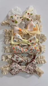 Fyngalery ♛ Bandana Bayi Bentuk Pita Motif Lucu Headband Bayi Bando Bayi DP342