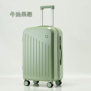Durable Multi-Functional Luggage Suitcase for Travel Students Men Women Casual Pure Color Polyester Rolling Wheels TSA Lock